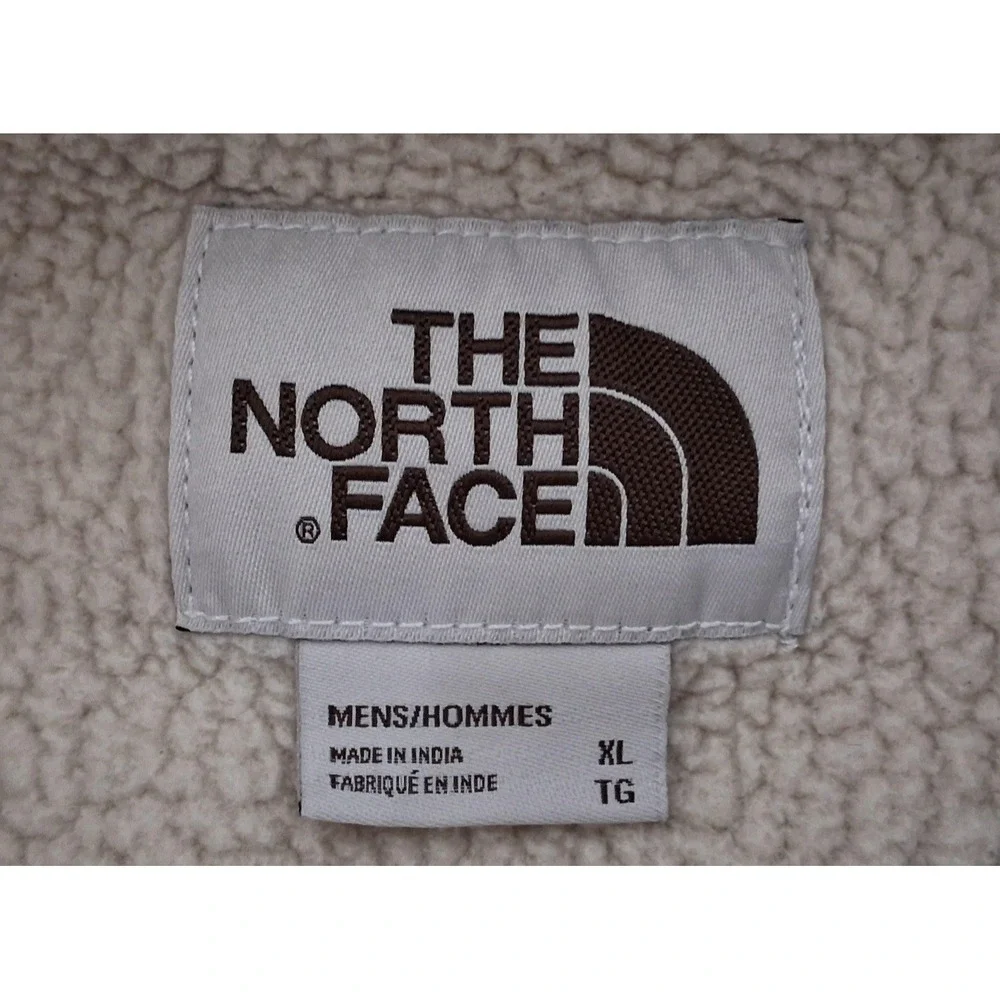 THE NORTH FACE Plaid Sherpa Lined Shirt Jacket Men's XL Blue Black Flannel